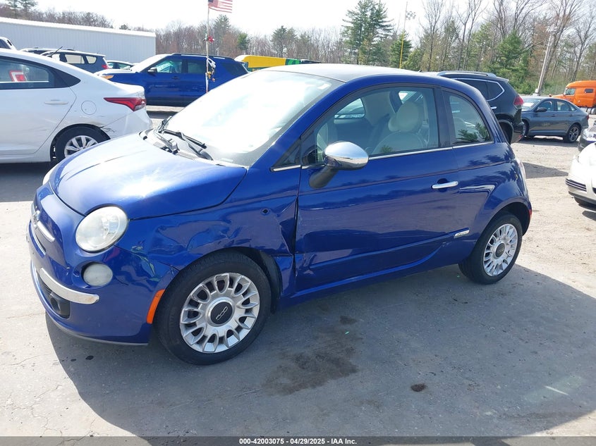 2012 FIAT 500 VIN: 3C3CFFCR1CT106350