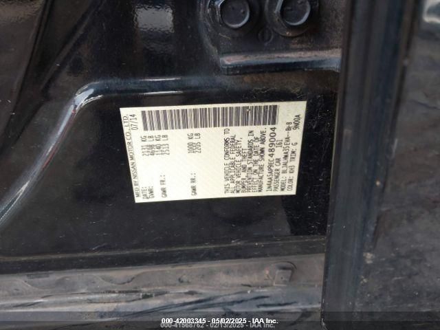 2014 Nissan Maxima 3.5 Sv VIN: 1N4AA5AP9EC489004 Lot: 42003345