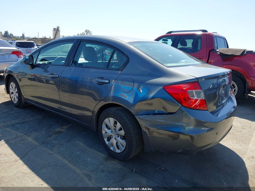 2012 HONDA CIVIC VIN: 2HGFB2F54CH335413