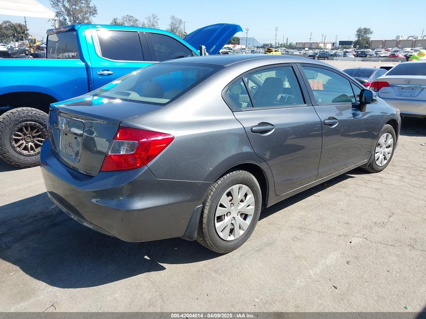 2012 HONDA CIVIC VIN: 2HGFB2F54CH335413