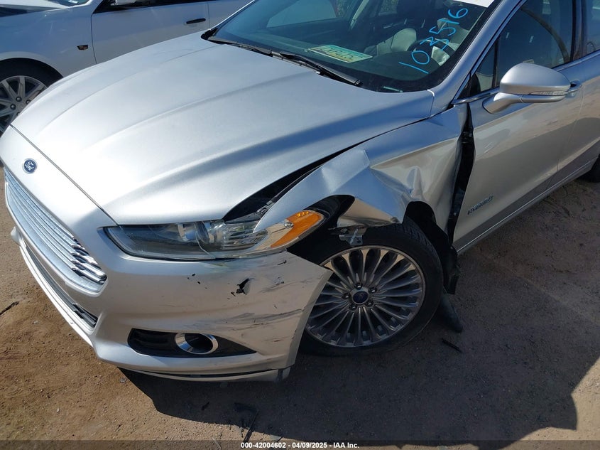 2014 FORD FUSION HYBRID VIN: 3FA6P0RUXER103516