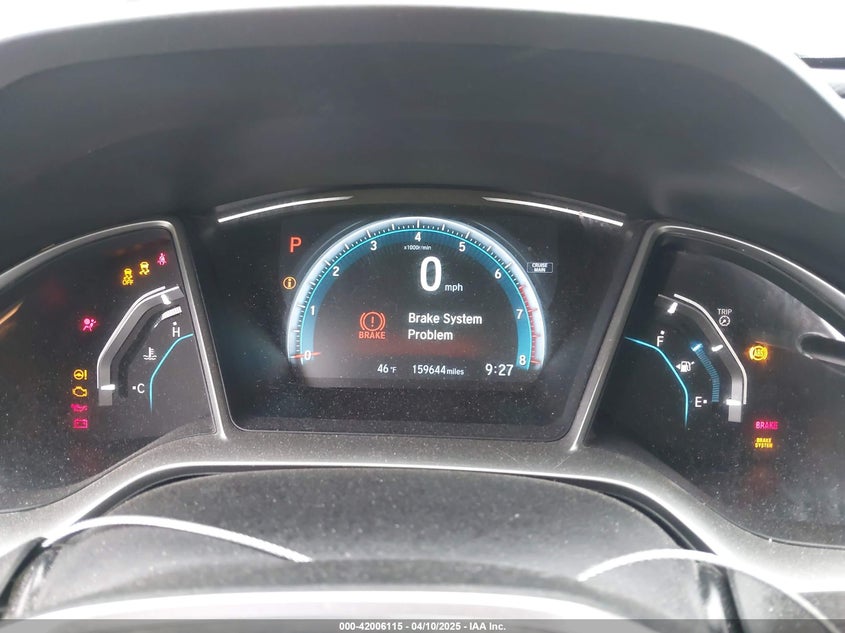 2016 HONDA CIVIC VIN: 19XFC1F34GE009472