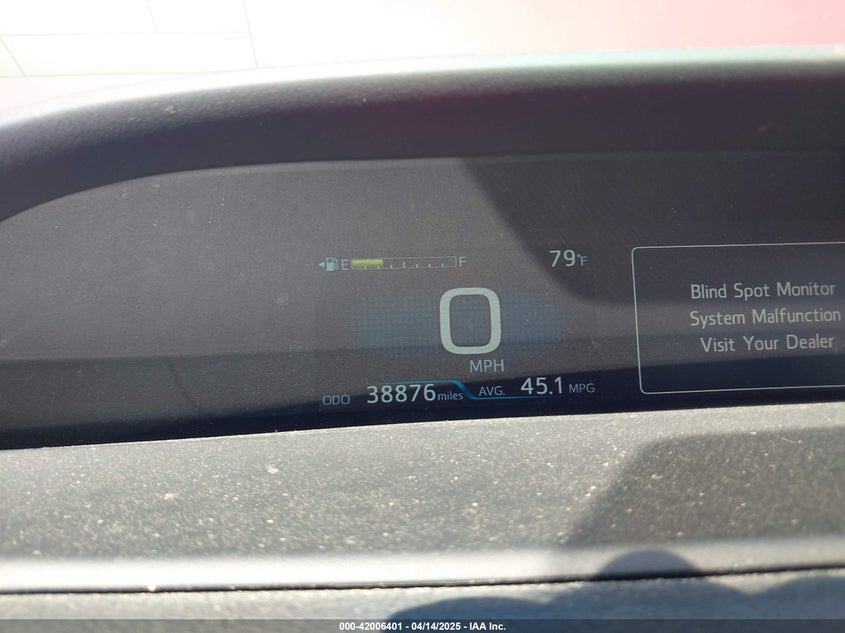 2021 TOYOTA PRIUS VIN: JTDKAMFU3M3138708
