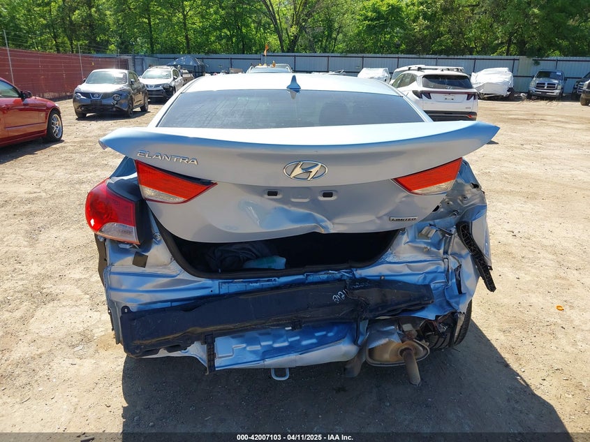 2012 HYUNDAI ELANTRA VIN: KMHDH4AEXCU278876