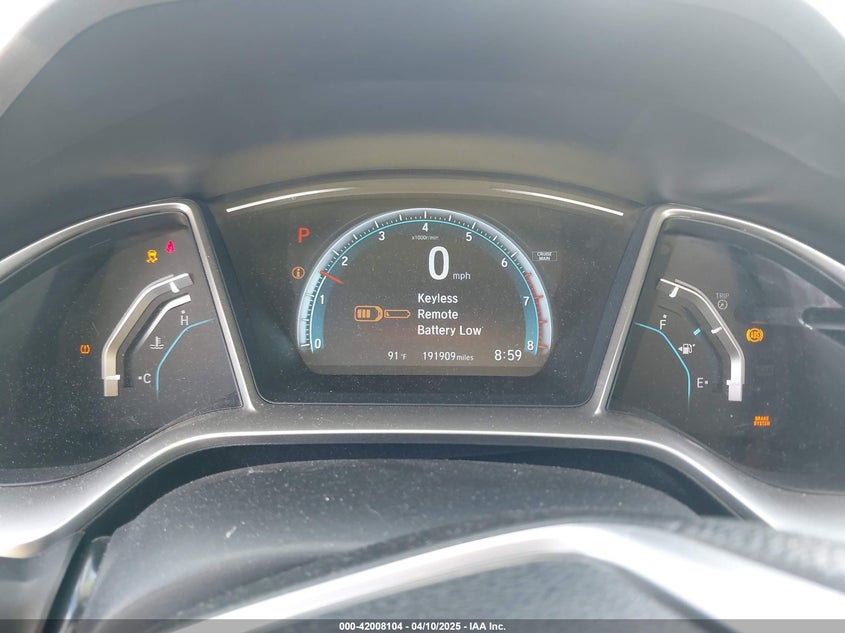2016 HONDA CIVIC VIN: 19XFC1F37GE220701