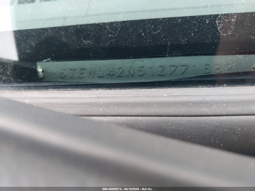 2001 Toyota Tacoma Base (A4) VIN: 5TENL42N51Z771682 Lot: 42008274