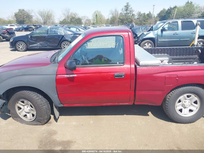 2001 Toyota Tacoma Base (A4) VIN: 5TENL42N51Z771682 Lot: 42008274