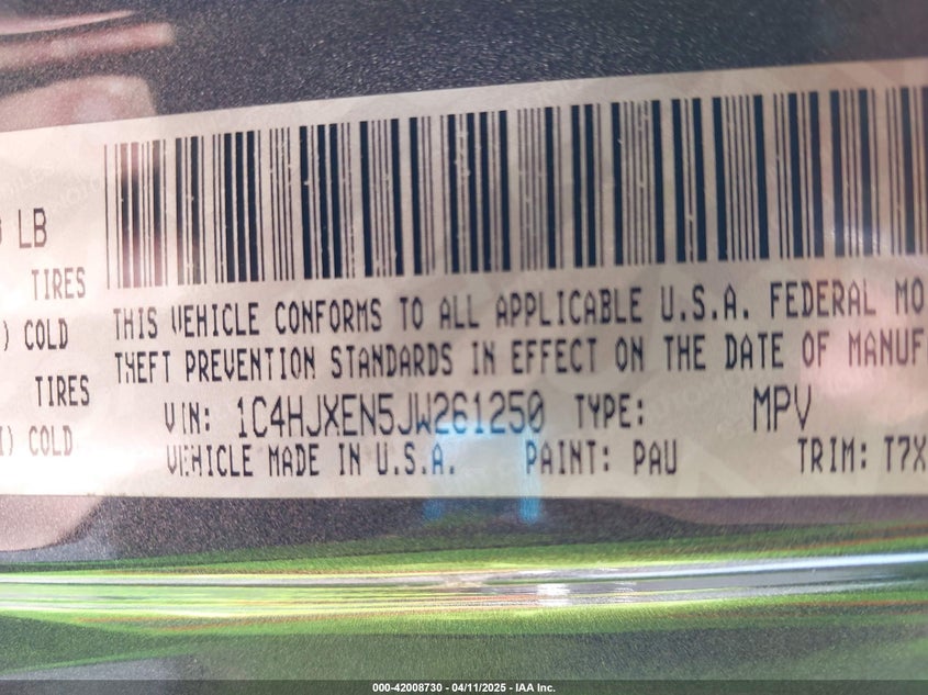 2018 JEEP WRANGLER UNLIMITED SAHARA 4X4 - 1C4HJXEN5JW261250