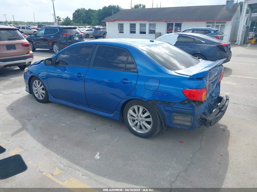 2009 TOYOTA COROLLA VIN: 2T1BU40E69C154781