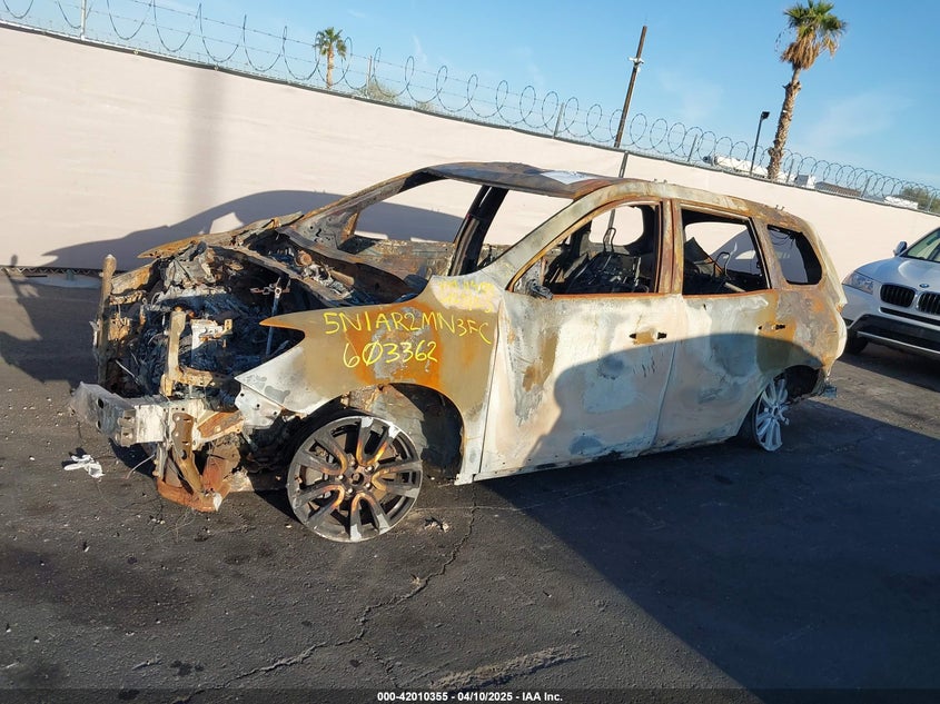 2015 Nissan Pathfinder Sl VIN: 5N1AR2MN3FC603362 Lot: 42010355