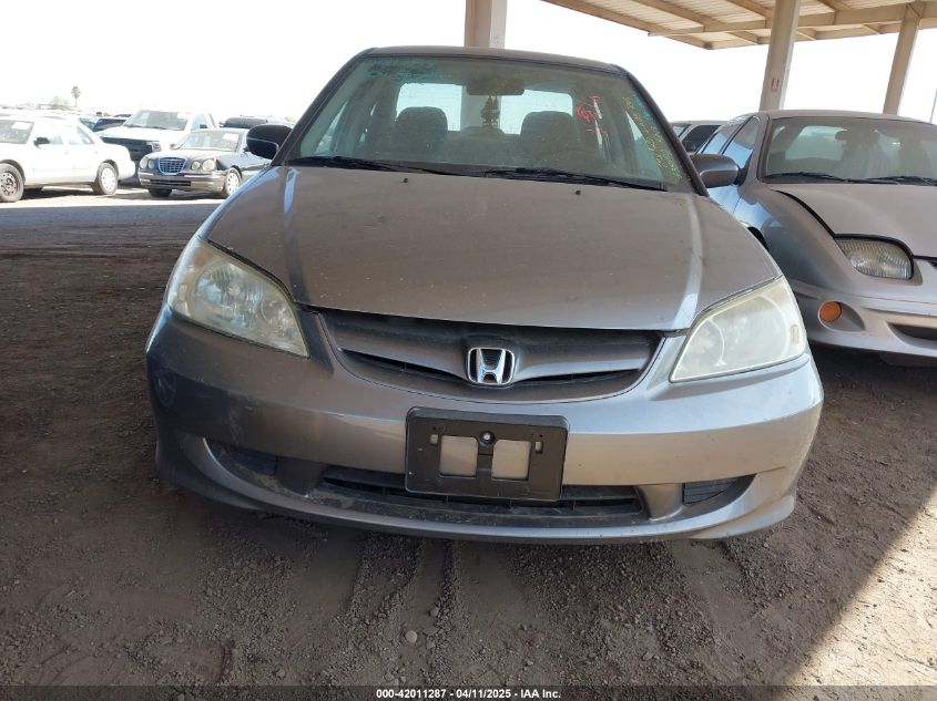 2004 Honda Civic Lx VIN: 2HGES165X4H630572 Lot: 42011287