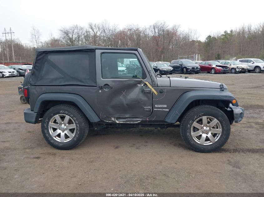 2018 Jeep Wrangler Jk Sport S 4X4 VIN: 1C4AJWAG4JL814846 Lot: 42012421