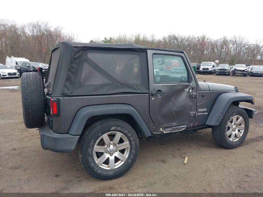 2018 Jeep Wrangler Jk Sport S 4X4 VIN: 1C4AJWAG4JL814846 Lot: 42012421