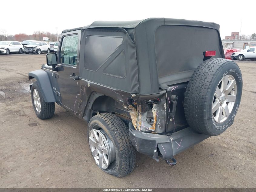 2018 Jeep Wrangler Jk Sport S 4X4 VIN: 1C4AJWAG4JL814846 Lot: 42012421