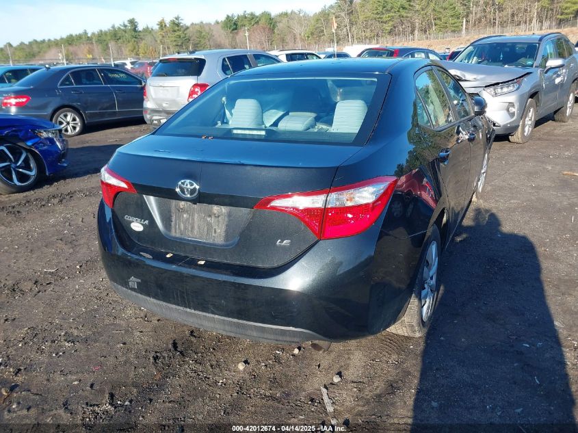 2015 Toyota Corolla Le VIN: 2T1BURHE7FC318469 Lot: 42012674