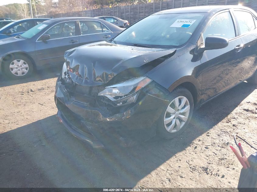 2015 Toyota Corolla Le VIN: 2T1BURHE7FC318469 Lot: 42012674