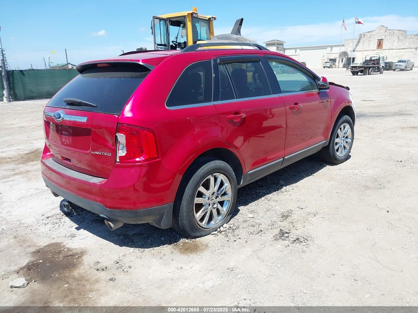 Vin: 2fmdk3kc5cba40125, lot: 42504213, ford edge limited 20124