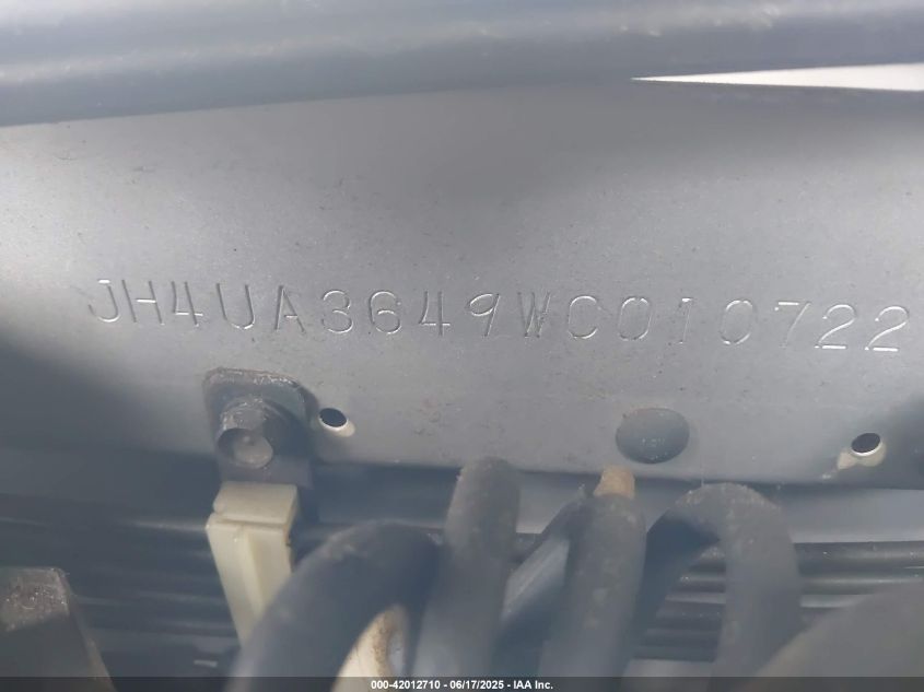 1998 Acura Tl 3.2 VIN: JH4UA3649WC010722 Lot: 42012710