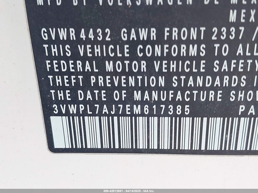 2014 VOLKSWAGEN JETTA SPORTWAGEN 2.0L TDI - 3VWPL7AJ7EM617385