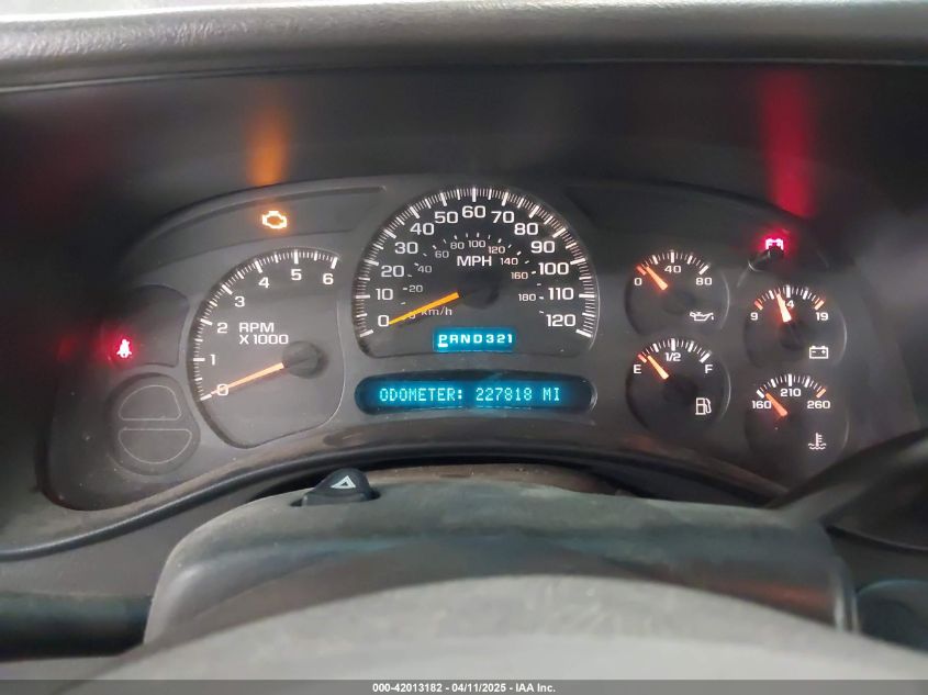 2003 Chevrolet Avalanche K1500 VIN: 3GNEK13T53G221791 Lot: 42013182