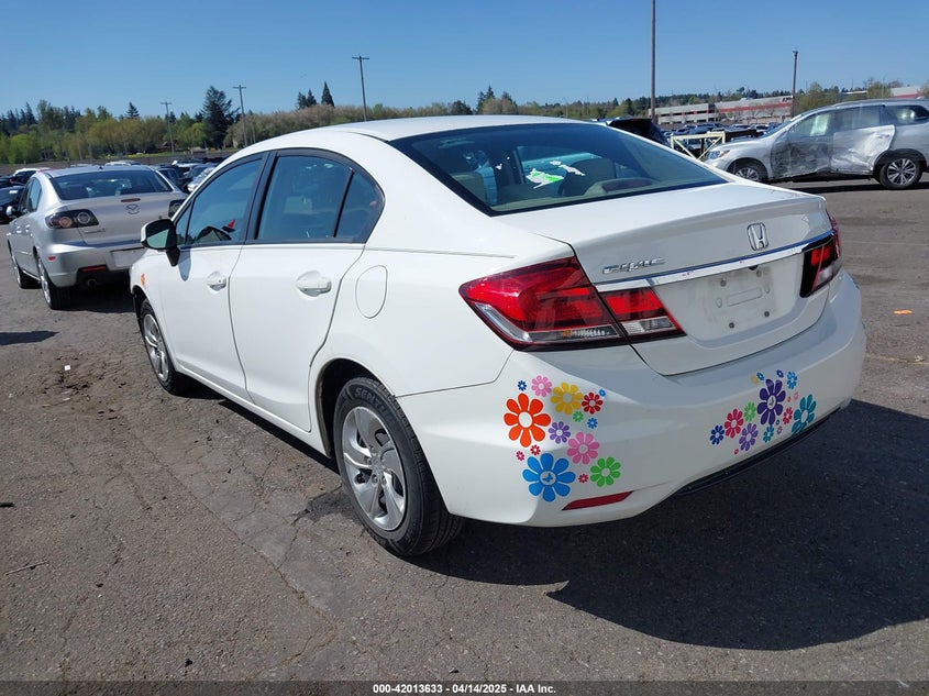 2013 HONDA CIVIC VIN: 19XFB2F58DE014440