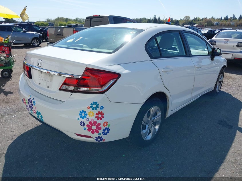 2013 HONDA CIVIC VIN: 19XFB2F58DE014440