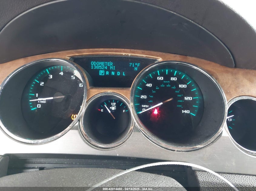 2012 BUICK ENCLAVE VIN: 5GAKRDEDXCJ293181