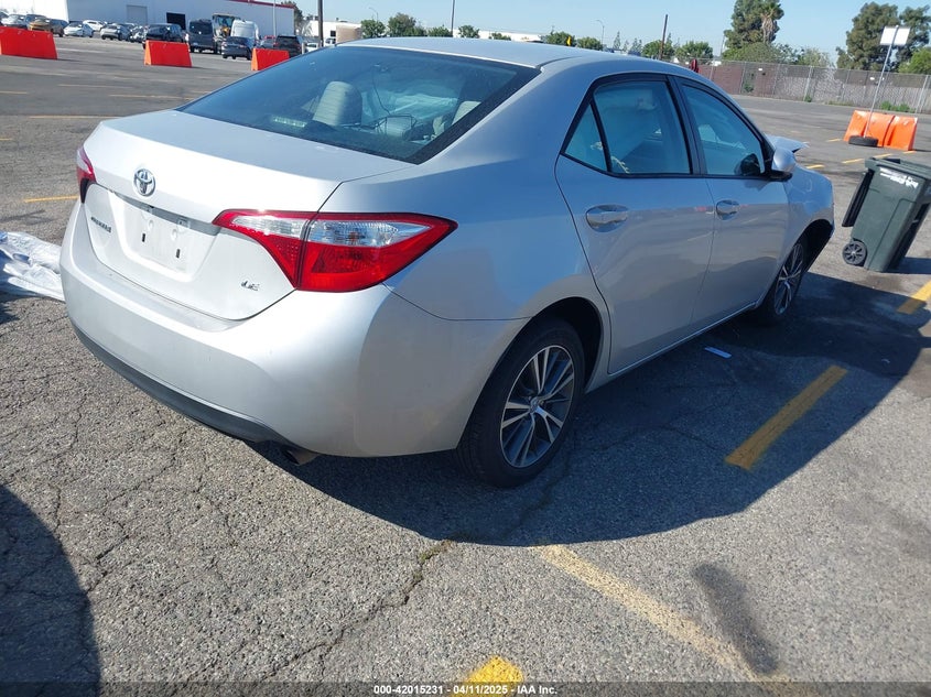 2016 TOYOTA COROLLA VIN: 5YFBURHE7GP435129