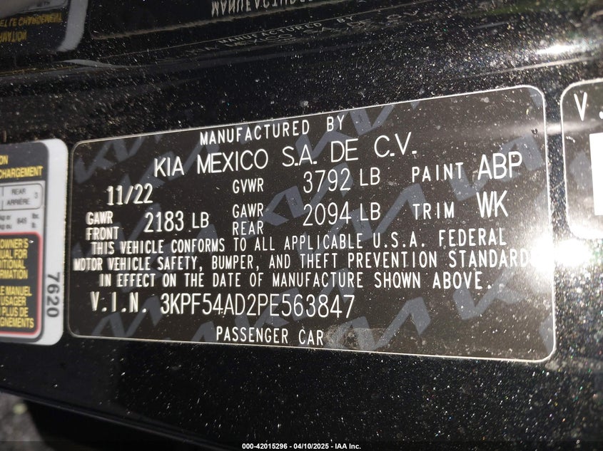 2023 KIA FORTE GT-LINE - 3KPF54AD2PE563847