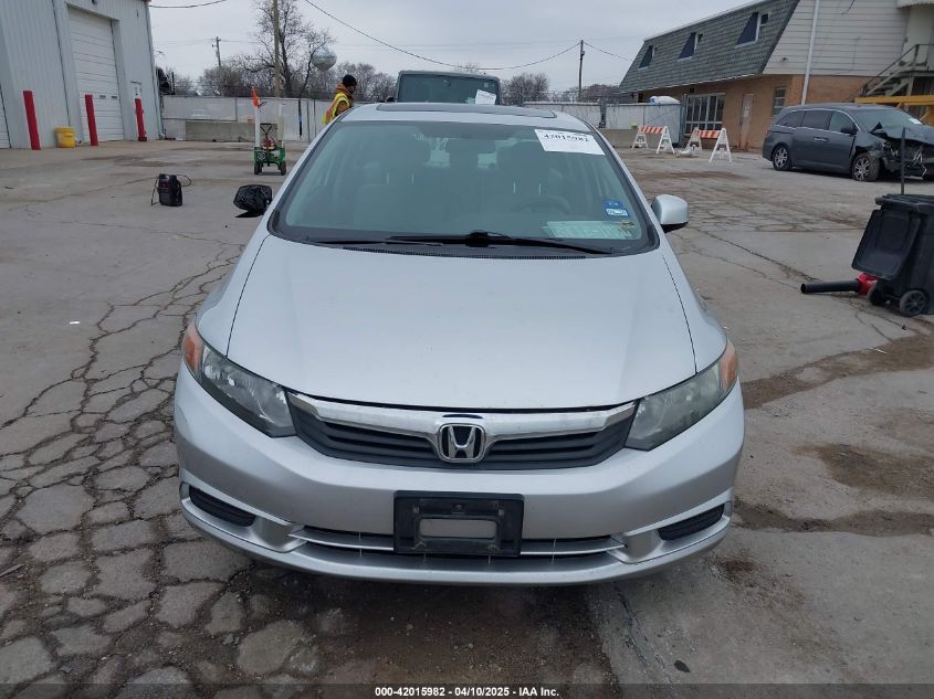 2012 Honda Civic Ex VIN: 19XFB2F89CE035550 Lot: 42015982