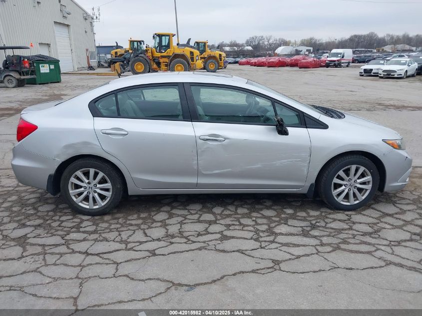2012 Honda Civic Ex VIN: 19XFB2F89CE035550 Lot: 42015982