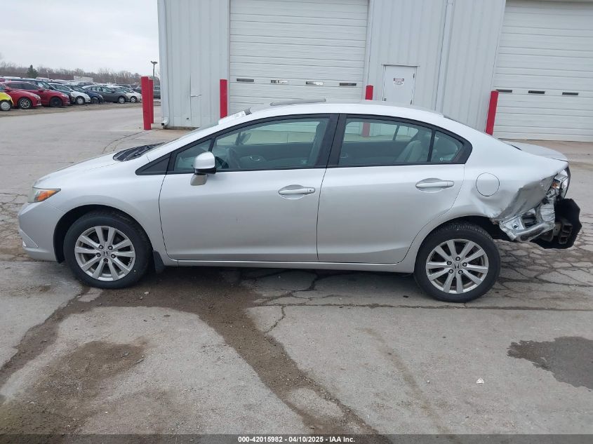 2012 Honda Civic Ex VIN: 19XFB2F89CE035550 Lot: 42015982