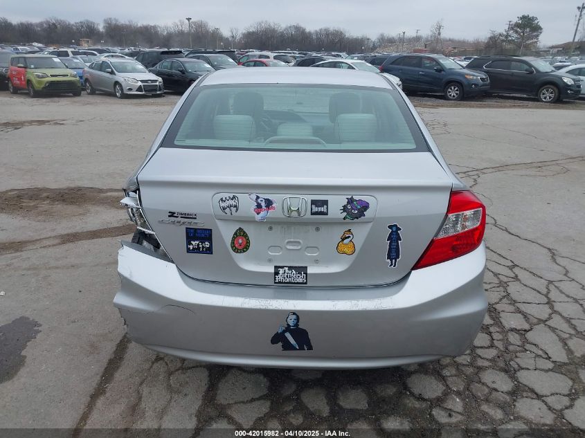 2012 Honda Civic Ex VIN: 19XFB2F89CE035550 Lot: 42015982