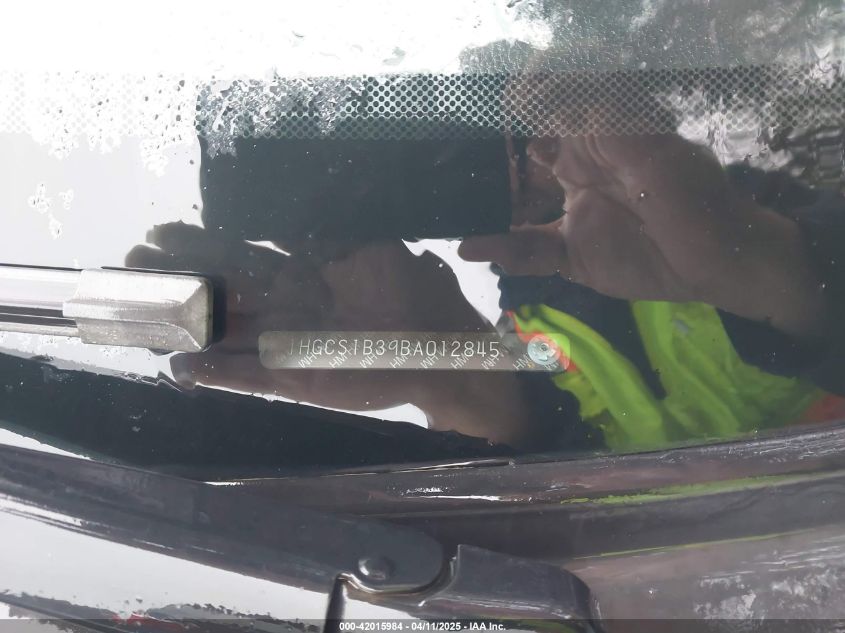2011 Honda Accord 2.4 Lx-S VIN: 1HGCS1B39B8012845 Lot: 42015984