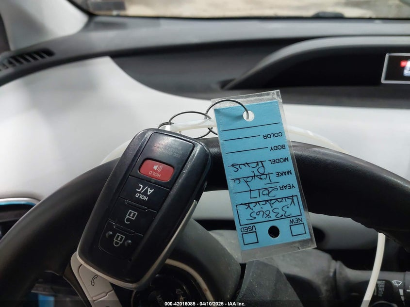 2017 TOYOTA PRIUS PRIME VIN: JTDKARFP1H3052438