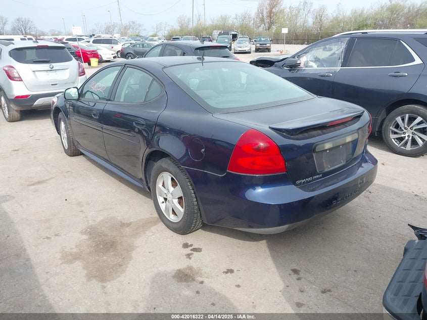 2008 PONTIAC GRAND PRIX VIN: 2G2WP552381185047