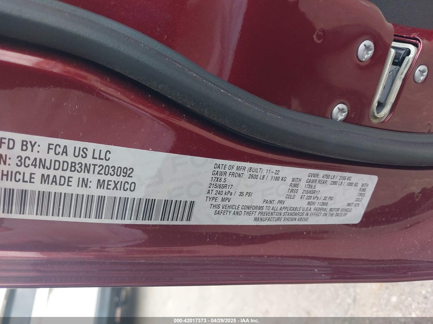 2022 JEEP COMPASS TRAILHAWK 4X4 - 3C4NJDDB3NT203092