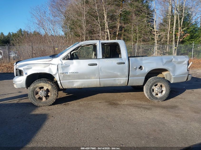 2005 Dodge Ram 2500 Slt/Laramie VIN: 3D7KS28C25G821624 Lot: 42017860