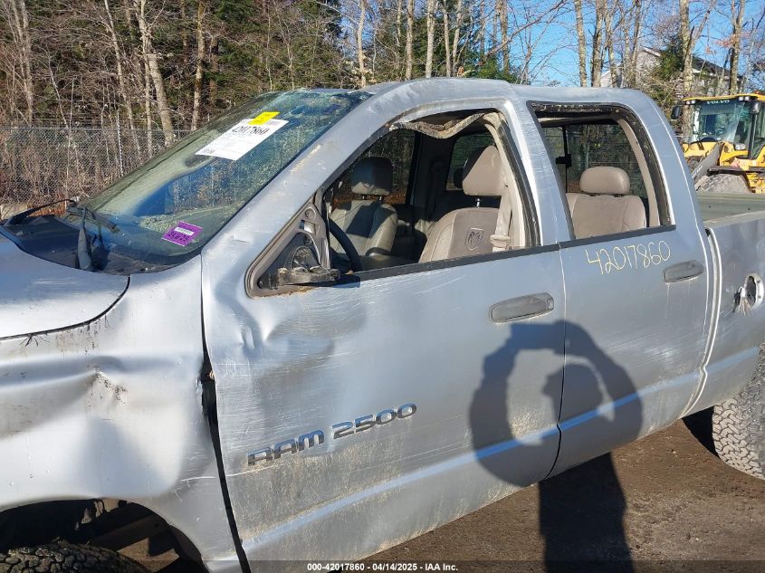 2005 Dodge Ram 2500 Slt/Laramie VIN: 3D7KS28C25G821624 Lot: 42017860