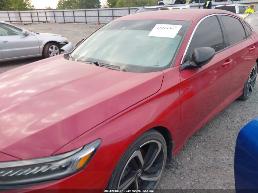 2021 Honda Accord Sport VIN: 1HGCV1F35MA090110 Lot: 42018367