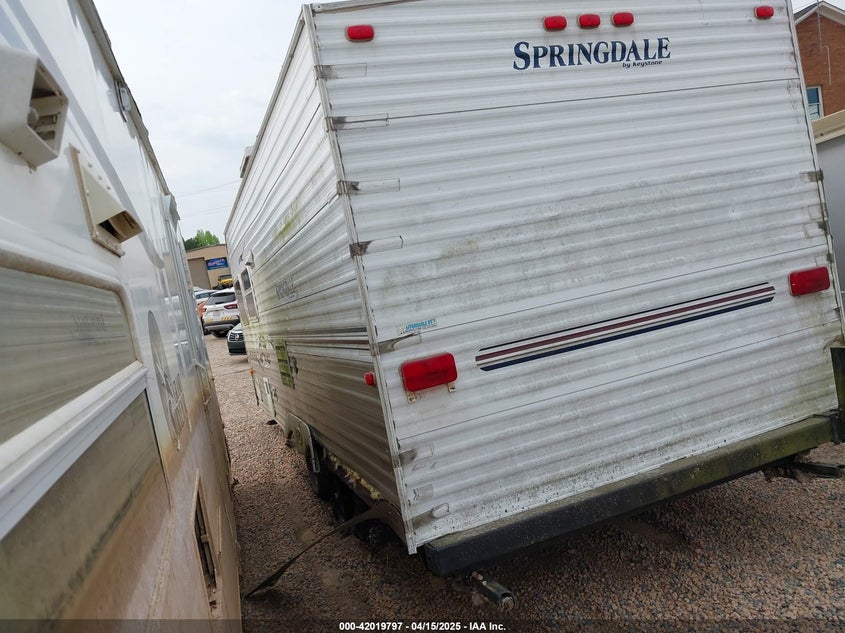2007 KEYSTONE SPRINGDALE M-189 TRAVEL TRAILER VIN: 4YDT1892075100896