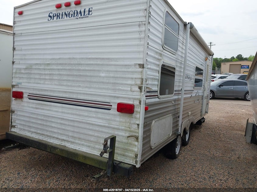 2007 KEYSTONE SPRINGDALE M-189 TRAVEL TRAILER VIN: 4YDT1892075100896