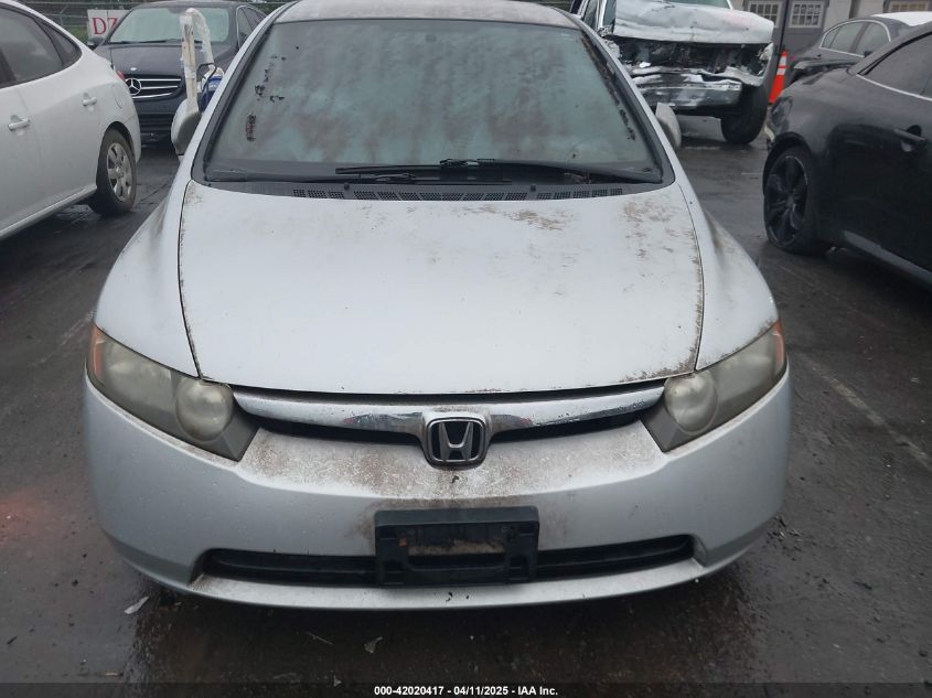 2007 Honda Civic Lx VIN: 1HGFA165X7L025319 Lot: 42020417