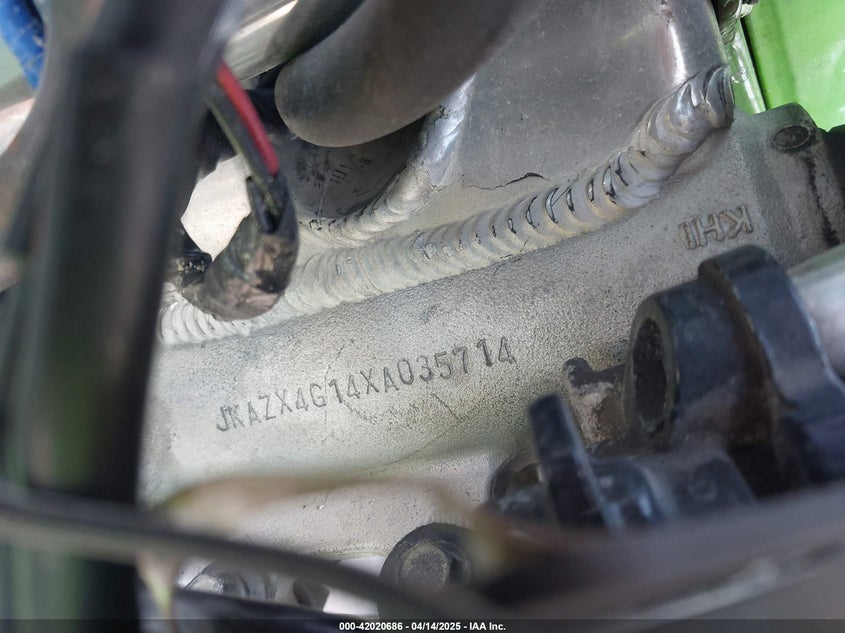 1999 Kawasaki Zx600 G VIN: JKAZX4G14XA035714 Lot: 42020686