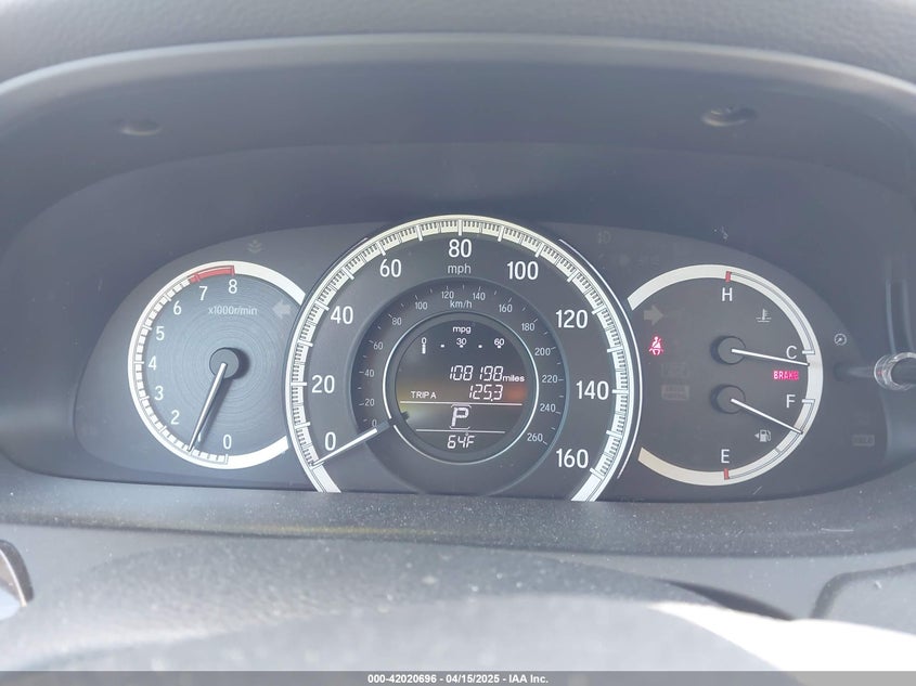 2016 HONDA ACCORD VIN: 1HGCR2F81GA178856