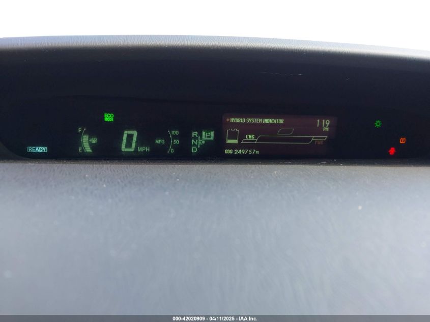 2011 Toyota Prius Two VIN: JTDKN3DU5B1428183 Lot: 42020909