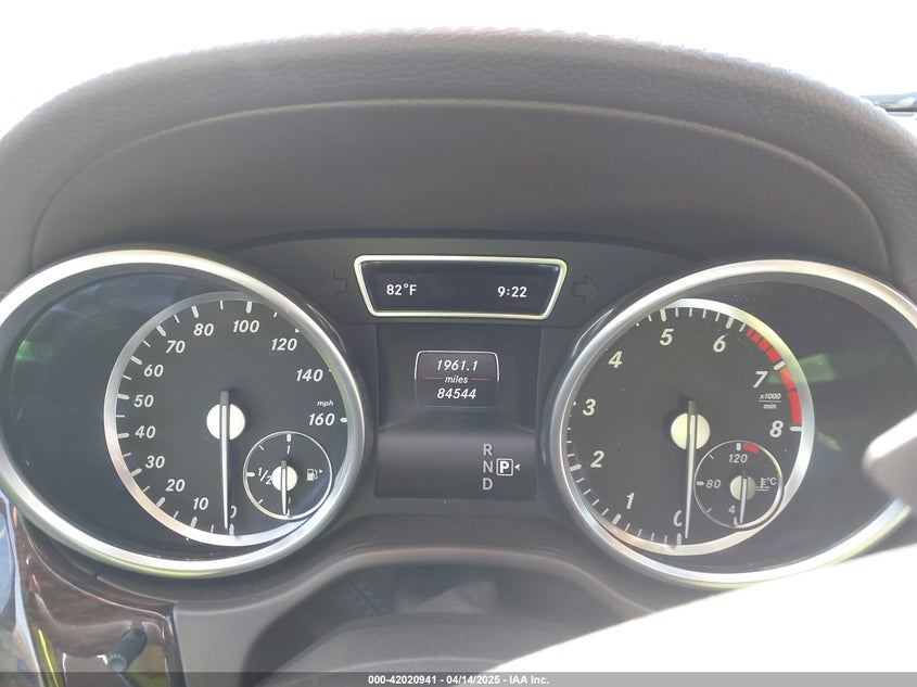 2014 MERCEDES-BENZ GL 450 VIN: 4JGDF7CE5EA430524