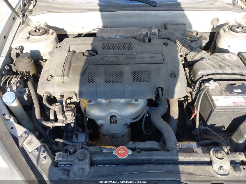 2008 Hyundai Tiburon Gs VIN: KMHHM66D98U292591 Lot: 42021445