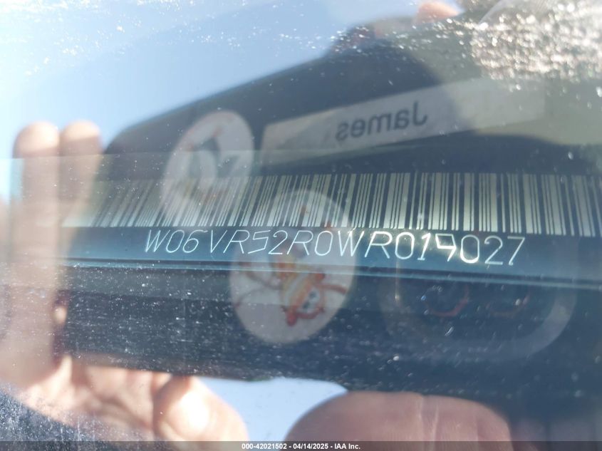 1998 Cadillac Catera Standard VIN: W06VR52R0WR019027 Lot: 42021502