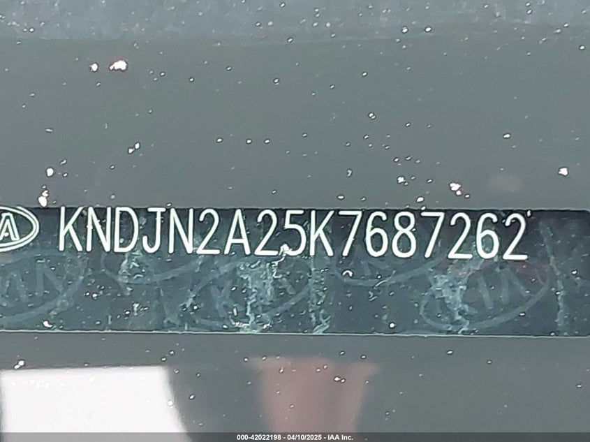 2019 Kia Soul VIN: KNDJN2A25K7687262 Lot: 42022198